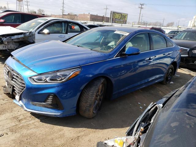 5NPE34AFXJH639966 - 2018 HYUNDAI SONATA SPORT BLUE photo 1