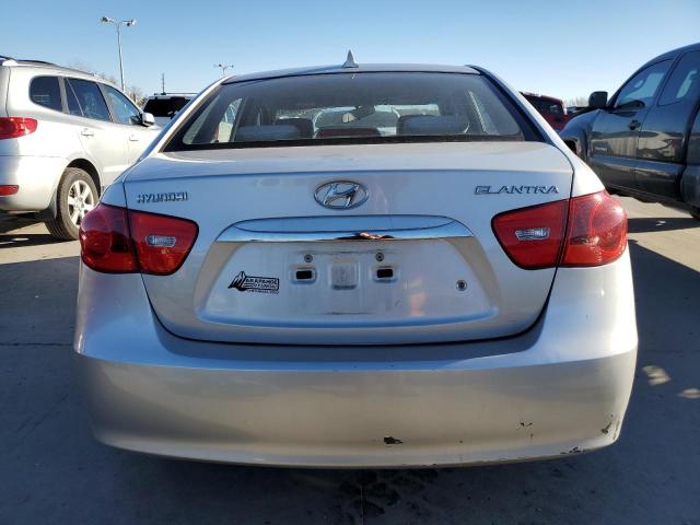 KMHDU4AD1AU867122 - 2010 HYUNDAI ELANTRA BLUE SILVER photo 6