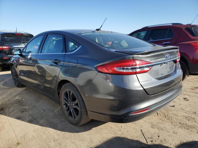 3FA6P0LU6JR124172 - 2018 FORD FUSION SE HYBRID GRAY photo 2