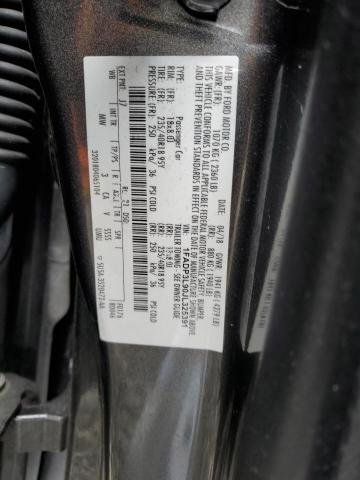 1FADP3L90JL325391 - 2018 FORD FOCUS ST CHARCOAL photo 12