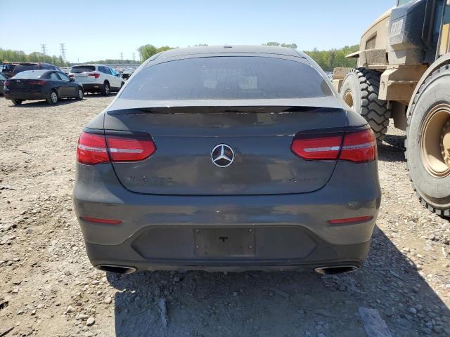 WDC0J4KB7JF350141 - 2018 MERCEDES-BENZ GLC COUPE 300 4MATIC GRAY photo 6