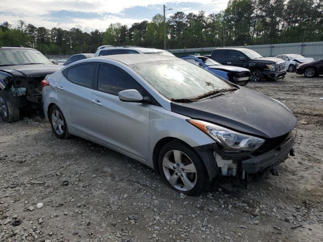 5NPDH4AE4DH321298 - 2013 HYUNDAI ELANTRA GLS SILVER photo 4