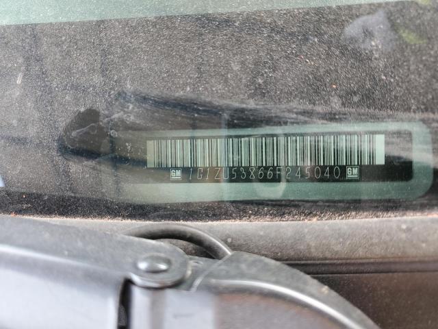 1G1ZU53866F245040 - 2006 CHEVROLET MALIBU LTZ SILVER photo 12