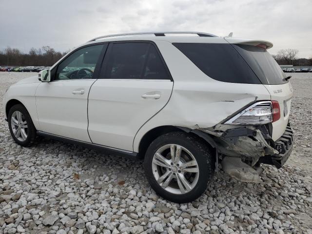 4JGDA5HBXFA521114 - 2015 MERCEDES-BENZ ML 350 4MATIC WHITE photo 2