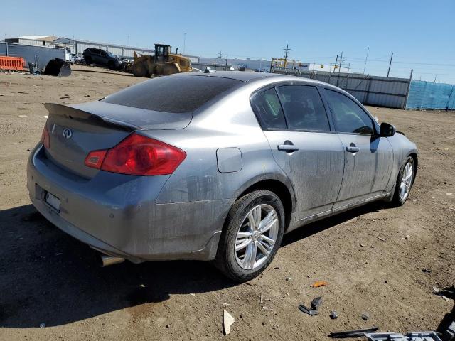 JN1CV6AR9DM767619 - 2013 INFINITI G37 GRAY photo 3