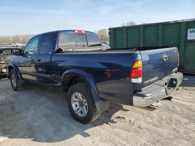 5TBBT44104S444162 - 2004 TOYOTA TUNDRA ACCESS CAB SR5 BLUE photo 2