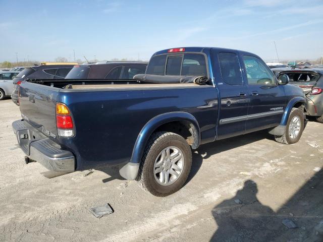 5TBBT44104S444162 - 2004 TOYOTA TUNDRA ACCESS CAB SR5 BLUE photo 3