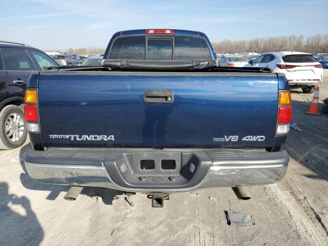 5TBBT44104S444162 - 2004 TOYOTA TUNDRA ACCESS CAB SR5 BLUE photo 6