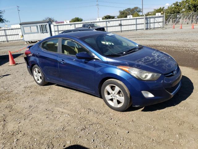 KMHDH4AE0DU568755 - 2013 HYUNDAI ELANTRA GLS BLUE photo 4