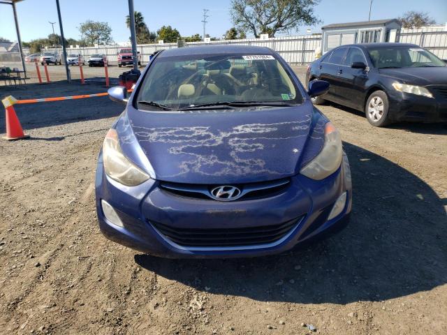 KMHDH4AE0DU568755 - 2013 HYUNDAI ELANTRA GLS BLUE photo 5