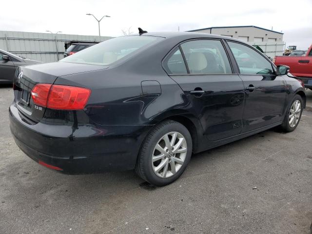 3VWDZ7AJ9BM004102 - 2011 VOLKSWAGEN JETTA SE BLACK photo 3