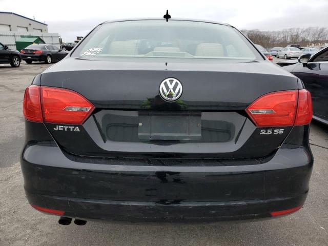 3VWDZ7AJ9BM004102 - 2011 VOLKSWAGEN JETTA SE BLACK photo 6