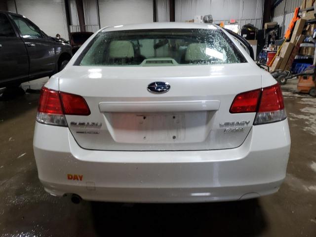 4S3BMBB68B3229215 - 2011 SUBARU LEGACY 2.5I PREMIUM WHITE photo 6