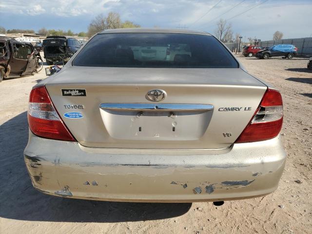 4T1BF32K93U038519 - 2003 TOYOTA CAMRY LE GOLD photo 6