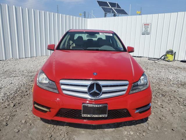 WDDGF8AB1DR286542 - 2013 MERCEDES-BENZ C 300 4MATIC RED photo 5