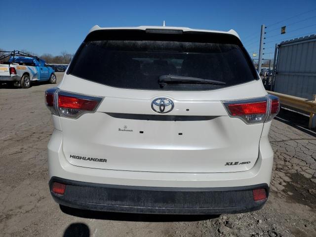 5TDJKRFH1FS111906 - 2015 TOYOTA HIGHLANDER XLE WHITE photo 6