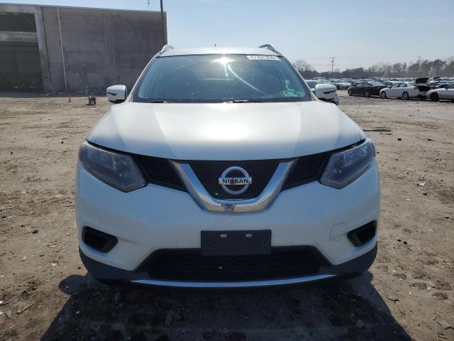 KNMAT2MV8GP604927 - 2016 NISSAN ROGUE S WHITE photo 5