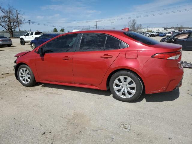 JTDEPRAE0LJ018562 - 2020 TOYOTA COROLLA LE RED photo 2