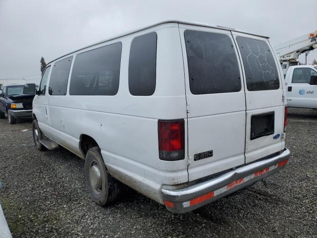 1FBSS31L12HA47950 - 2002 FORD ECONOLINE E350 SUPER DUTY WAGON WHITE photo 2