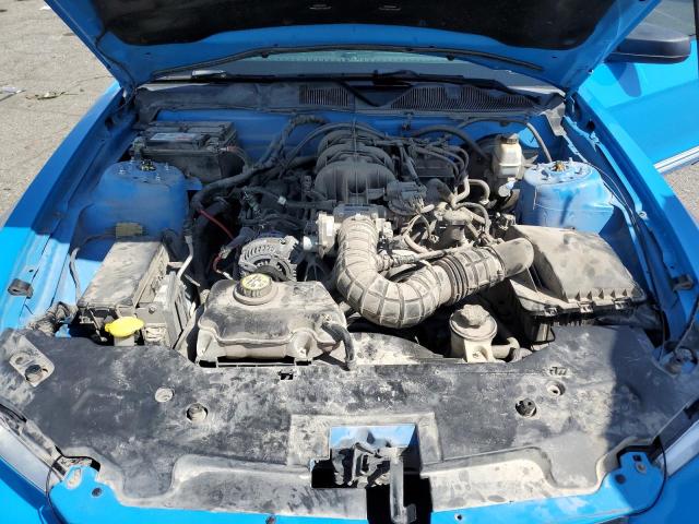 1ZVBP8AN0A5115213 - 2010 FORD MUSTANG BLUE photo 11