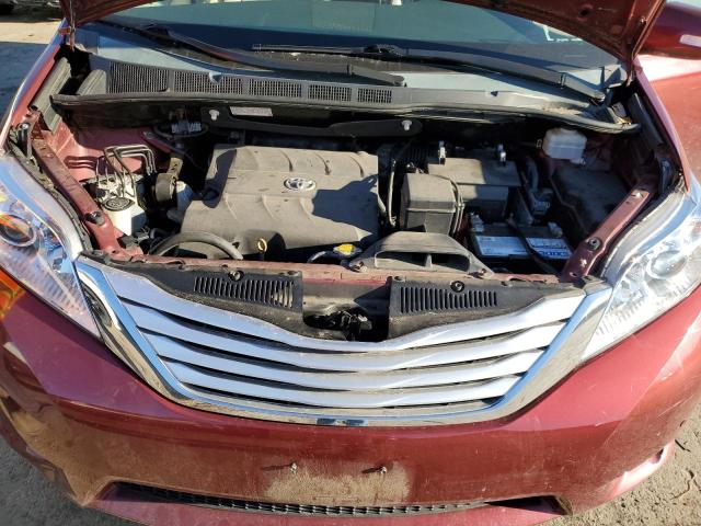 5TDDK3DC8ES074501 - 2014 TOYOTA SIENNA XLE BURGUNDY photo 12