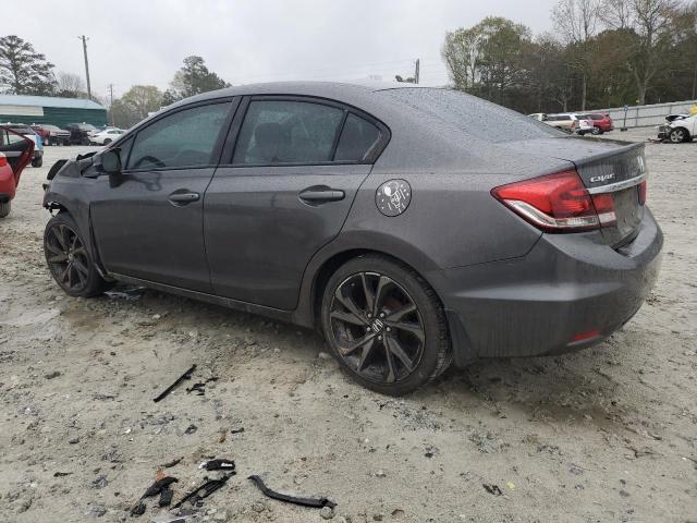 2HGFB2F53DH532672 - 2013 HONDA CIVIC LX GRAY photo 2