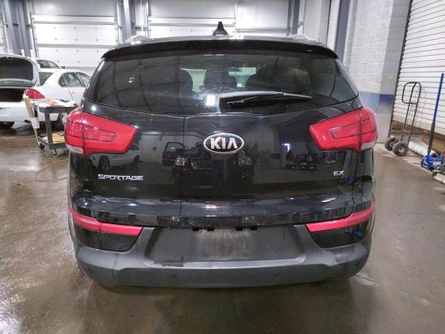 KNDPCCACXE7630980 - 2014 KIA SPORTAGE EX BLACK photo 6