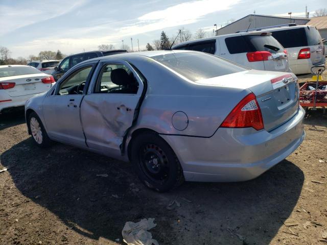 3FADP0L37AR331202 - 2010 FORD FUSION HYBRID BLUE photo 2