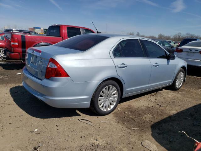 3FADP0L37AR331202 - 2010 FORD FUSION HYBRID BLUE photo 3