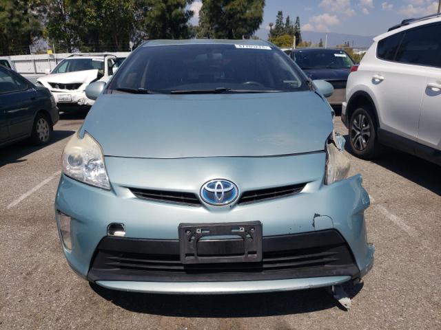 JTDKN3DU9E1842443 - 2014 TOYOTA PRIUS TURQUOISE photo 5