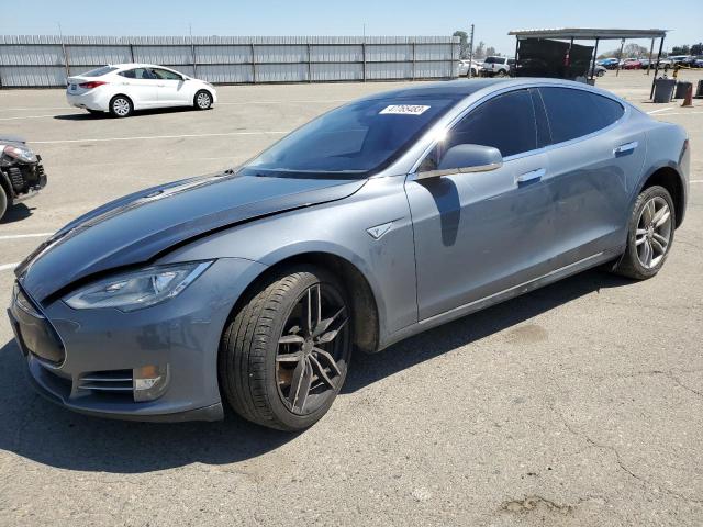 5YJSA1CN6DFP24916 - 2013 TESLA MODEL S Մոխրագույն լուսանկար 1