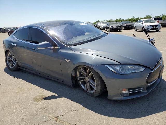 5YJSA1CN6DFP24916 - 2013 TESLA MODEL S Մոխրագույն լուսանկար 4