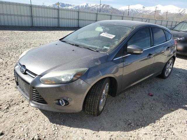 1FADP3N21EL413405 - 2014 FORD FOCUS TITANIUM GRAY photo 1