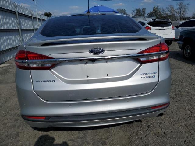 3FA6P0RU2JR116951 - 2018 FORD FUSION TITANIUM/PLATINUM HEV SILVER photo 6