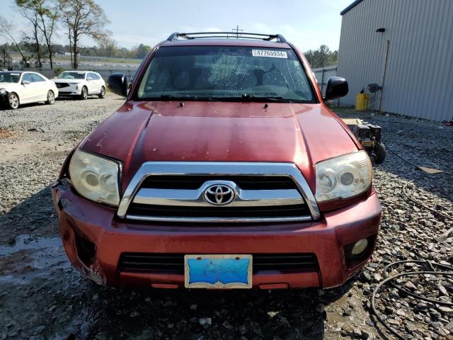 JTEZU14RX78067674 - 2007 TOYOTA 4RUNNER SR5 BURGUNDY photo 5