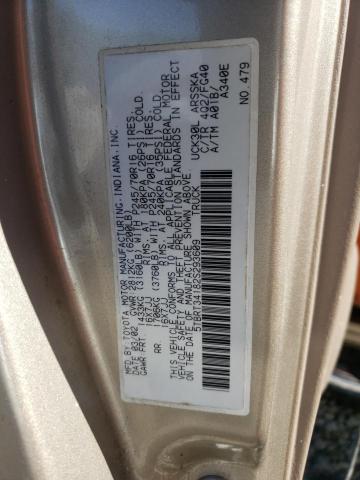 5TBRT34182S293609 - 2002 TOYOTA TUNDRA ACCESS CAB 金色 照片 12