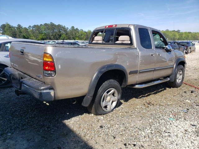 5TBRT34182S293609 - 2002 TOYOTA TUNDRA ACCESS CAB GOLD photo 3