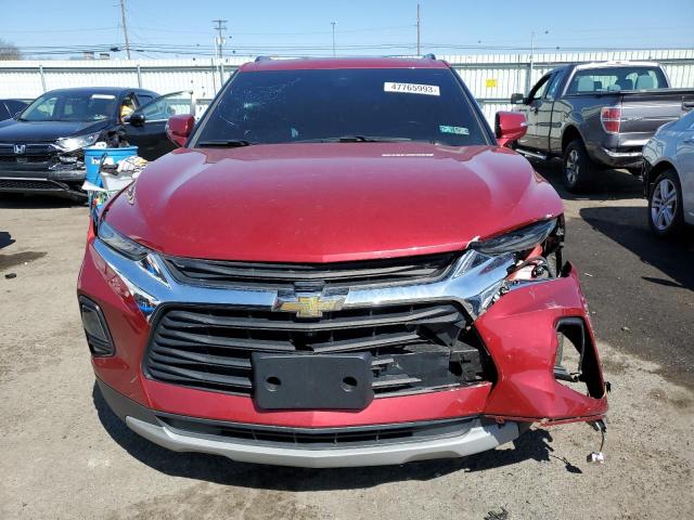 3GNKBHRS1KS663795 - 2019 CHEVROLET BLAZER 3LT RED photo 5