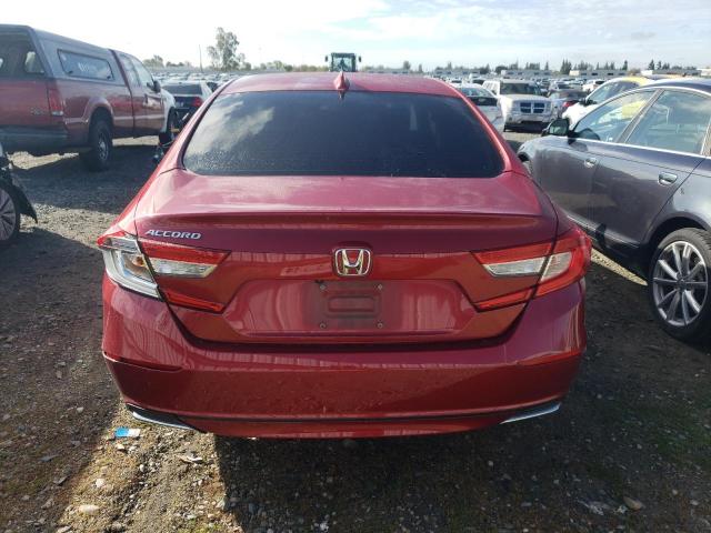 1HGCV1F15JA130700 - 2018 HONDA ACCORD LX RED photo 6