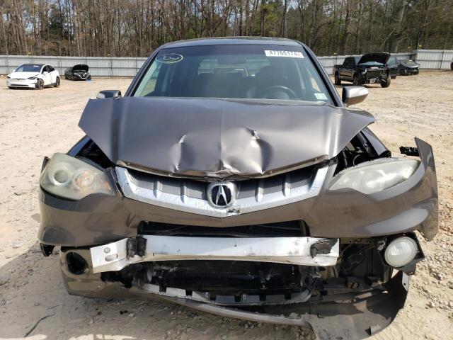 5J8TB182X7A001732 - 2007 ACURA RDX GRAY photo 5