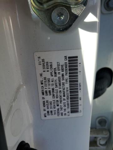 19UUB1F39GA007814 - 2016 ACURA TLX WHITE photo 12