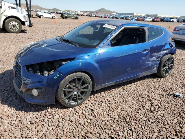 KMHTC6AE1GU255546 - 2016 HYUNDAI VELOSTER TURBO BLUE photo 1