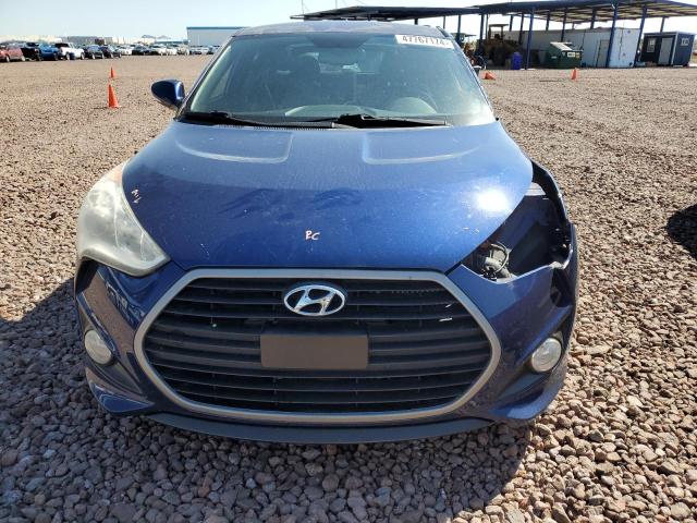 KMHTC6AE1GU255546 - 2016 HYUNDAI VELOSTER TURBO BLUE photo 5