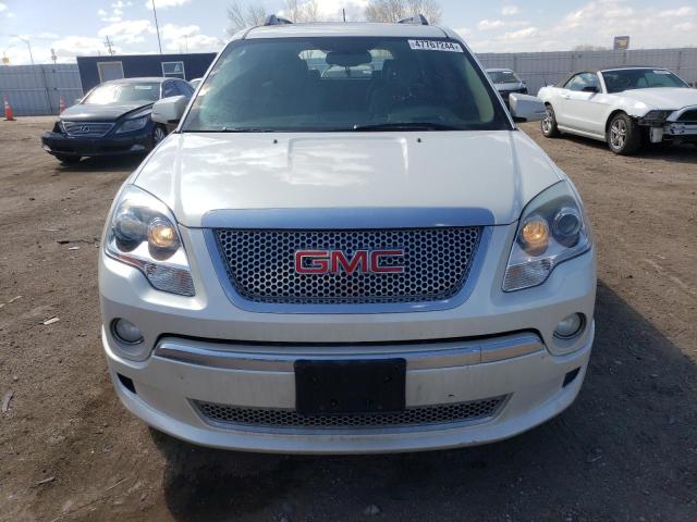 1GKKVTED1CJ398586 - 2012 GMC ACADIA DENALI WHITE photo 5