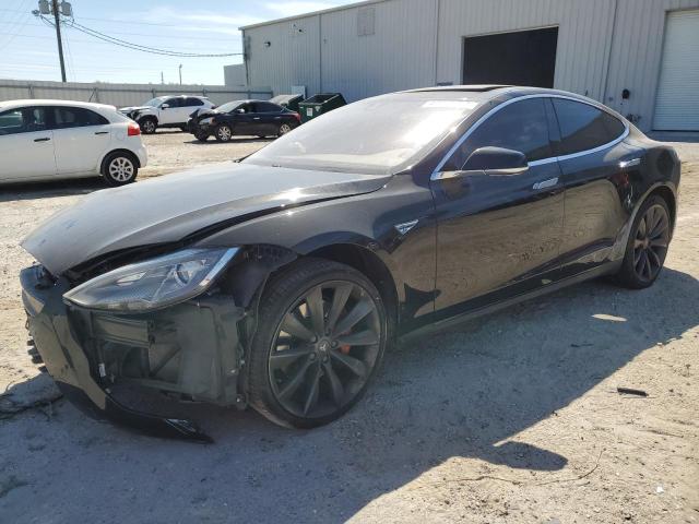 5YJSA1H20EFP55076 - 2014 TESLA MODEL S BLACK photo 1