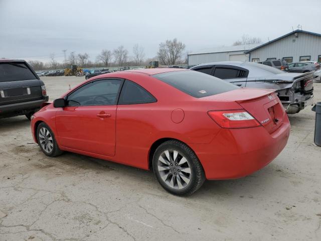 2HGFG12849H522140 - 2009 HONDA CIVIC EX RED photo 2