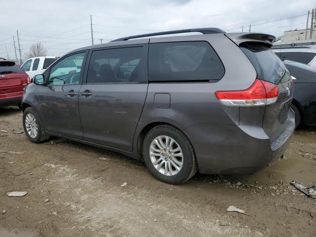 5TDYK3DC8DS398242 - 2013 TOYOTA SIENNA XLE GRAY photo 2