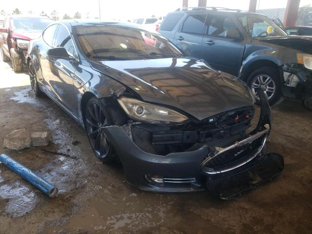 5YJSA1DP7DFP25332 - 2013 TESLA MODEL S Մոխրագույն լուսանկար 1
