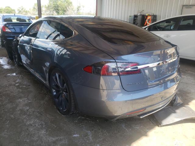 5YJSA1DP7DFP25332 - 2013 TESLA MODEL S Մոխրագույն լուսանկար 3