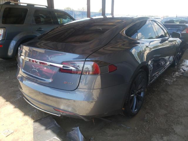5YJSA1DP7DFP25332 - 2013 TESLA MODEL S Մոխրագույն լուսանկար 4